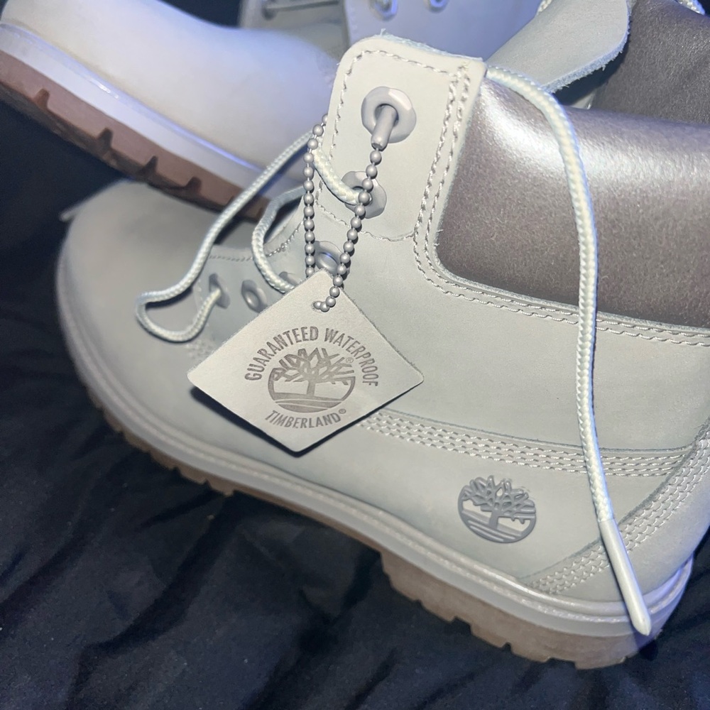 Timberland Light Gray Waterproof Boots